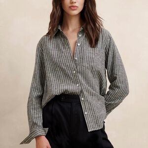 Banana Republic Classic Linen-Blend Shirt Like New